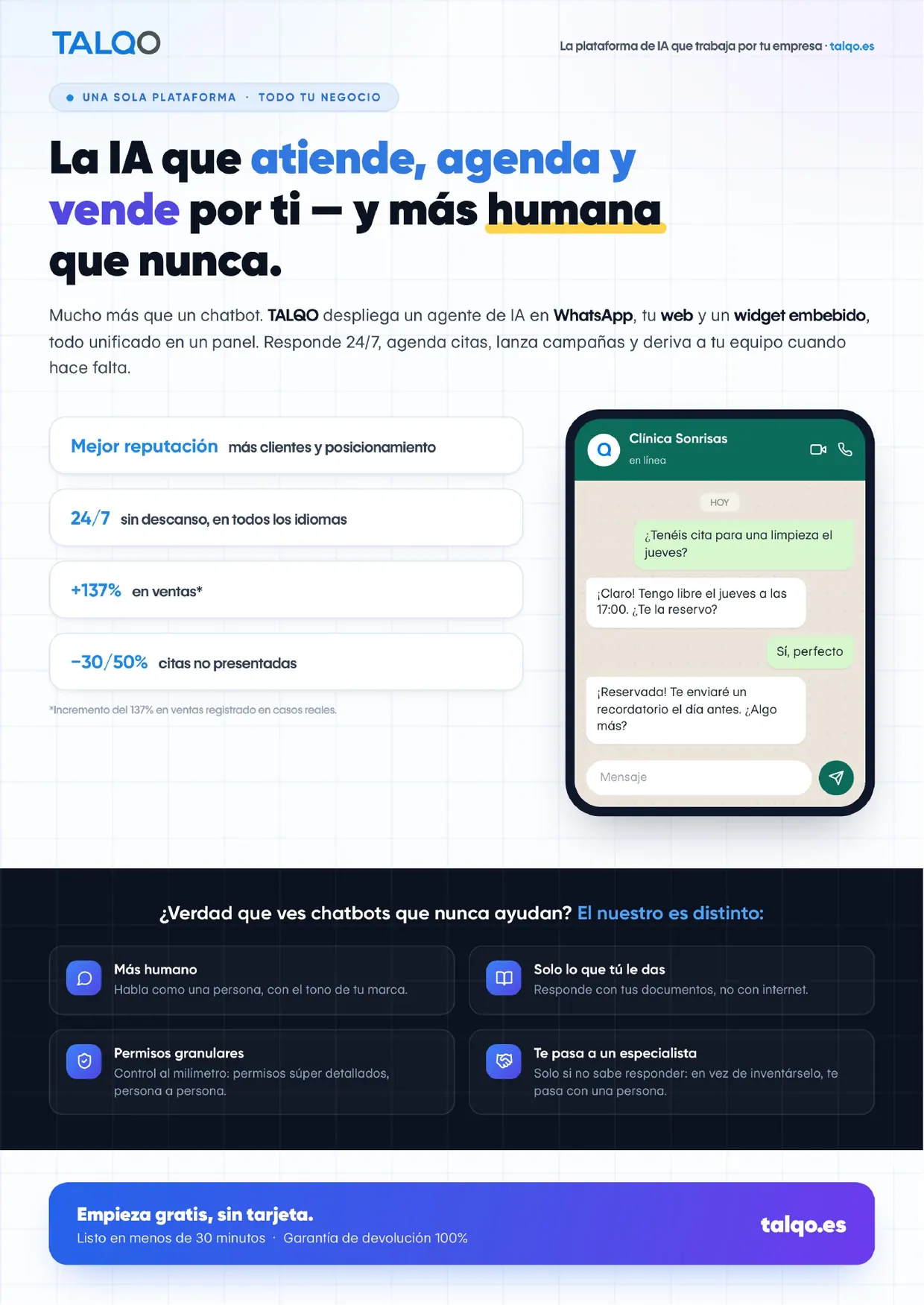 Talqo · Atención al cliente